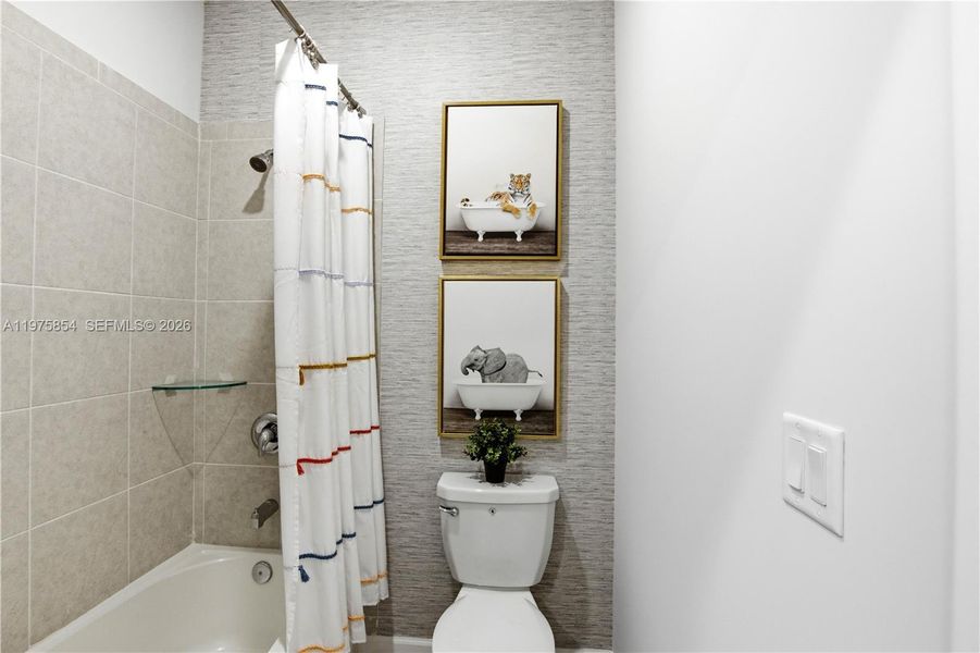 Furnished interior view inside a new home in , Miami (Image 29).