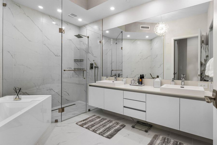 Furnished interior view inside a new home in , West Palm Beach (Image 34).