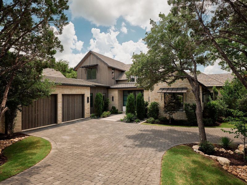 Front exterior of a new home in , Austin, TX, highlighting curb appeal (Image 22).