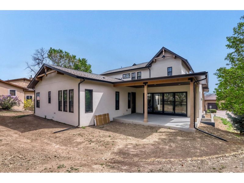 Exterior details and patio area of a home in , Loveland (Image 29).