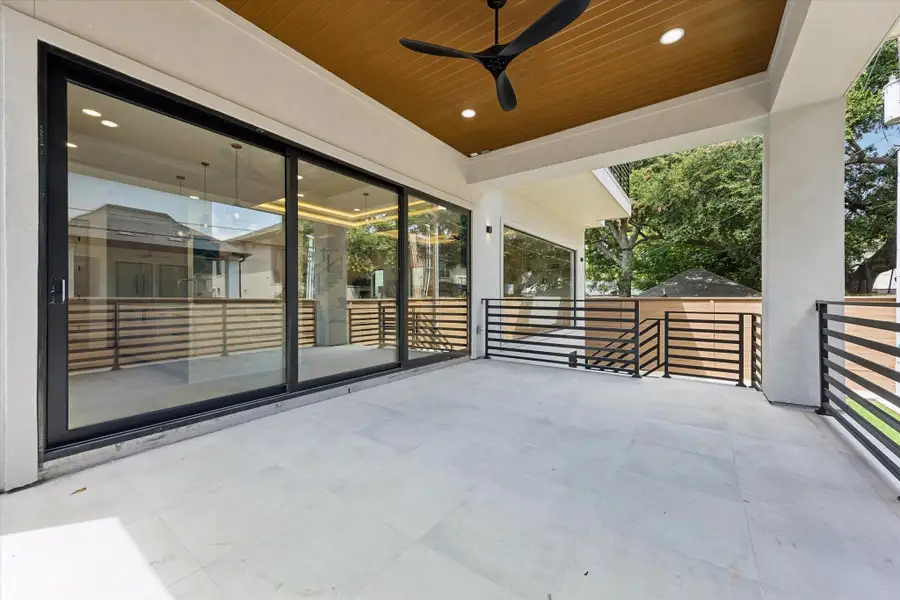 Exterior details and patio area of a home in , Houston (Image 3). Exterior details and patio area of a home in , Houston (Image 3).