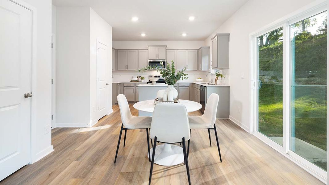 Furnished interior view inside a new home in Calvin Creek, Troutman (Image 3).