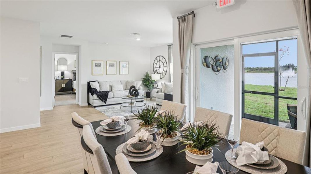 Furnished interior view inside a new home in Seagrass - Express & Tradition, Punta Gorda (Image 26). Furnished interior view inside a new home in Seagrass - Express & Tradition, Punta Gorda (Image 26).