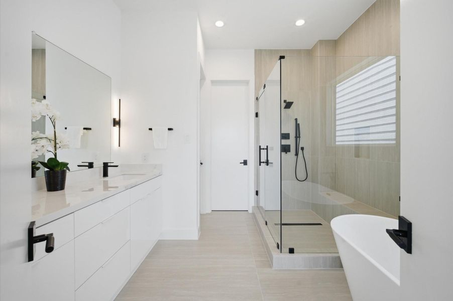 Furnished interior view inside a new home in , Houston (Image 13).