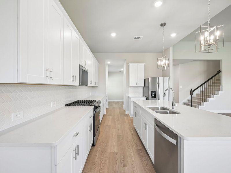 Furnished interior view inside a new home in Lakehaven - Premier Series, Farmersville (Image 8).