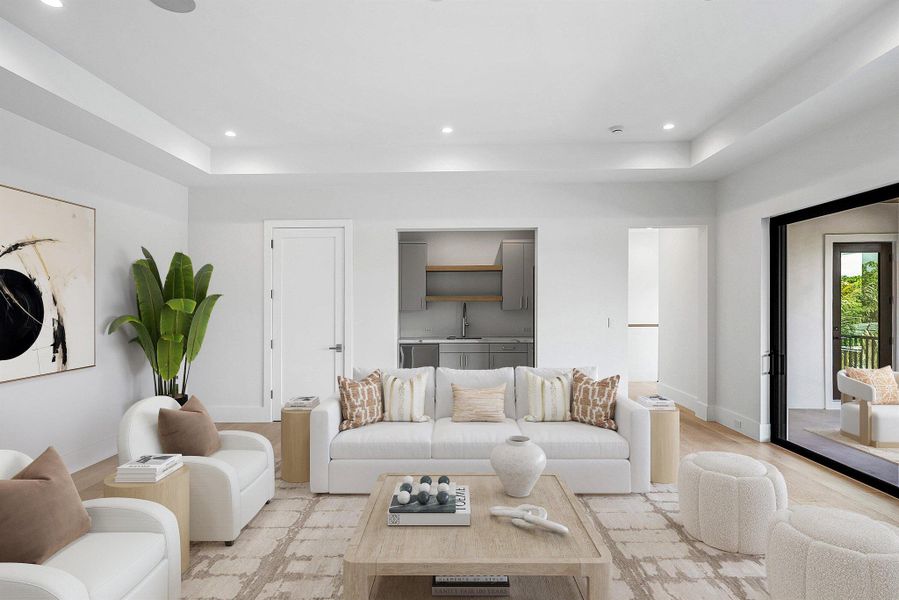 Furnished interior view inside a new home in , Fort Lauderdale (Image 12). Furnished interior view inside a new home in , Fort Lauderdale (Image 12).