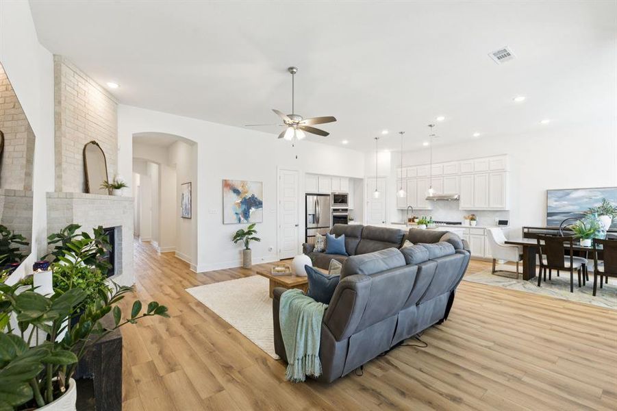 Furnished interior view inside a new home in , Forney (Image 11). Furnished interior view inside a new home in , Forney (Image 11).