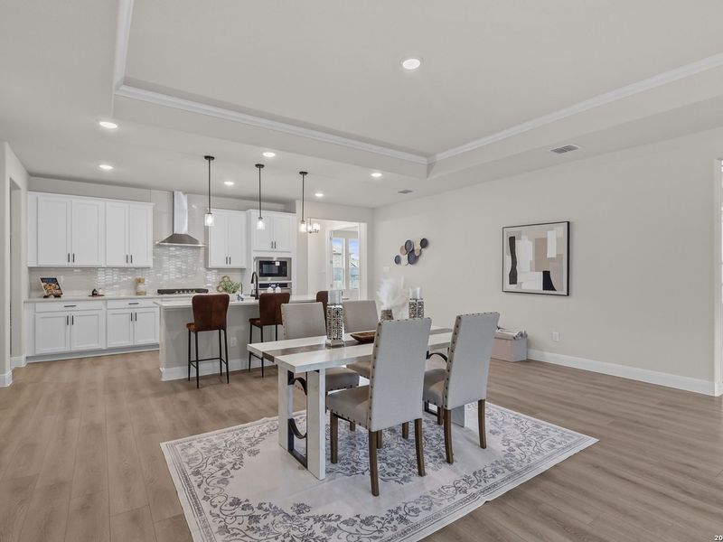 Furnished interior view inside a new home in The Reserve at Potranco Oaks, Castroville (Image 16).