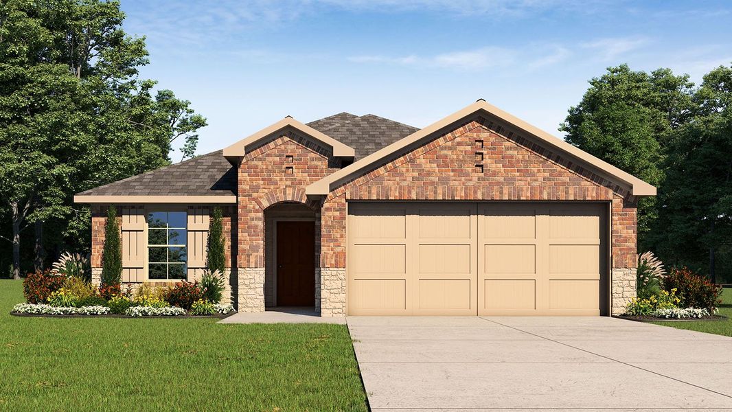 Representative exterior photo of a completed home built from the Dalton by D.R. Horton in Bridges Mill, Corpus Christi, TX (Image 2). Representative exterior photo of a completed home built from the Dalton by D.R. Horton in Bridges Mill, Corpus Christi, TX (Image 2).