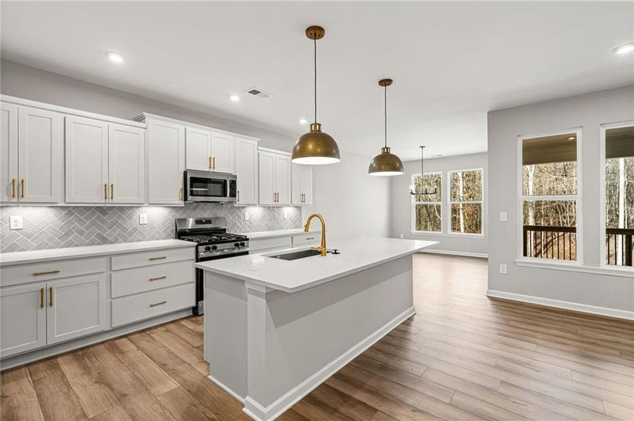 Furnished interior view inside a new home in The Reserve At Liberty Park, Braselton (Image 6).