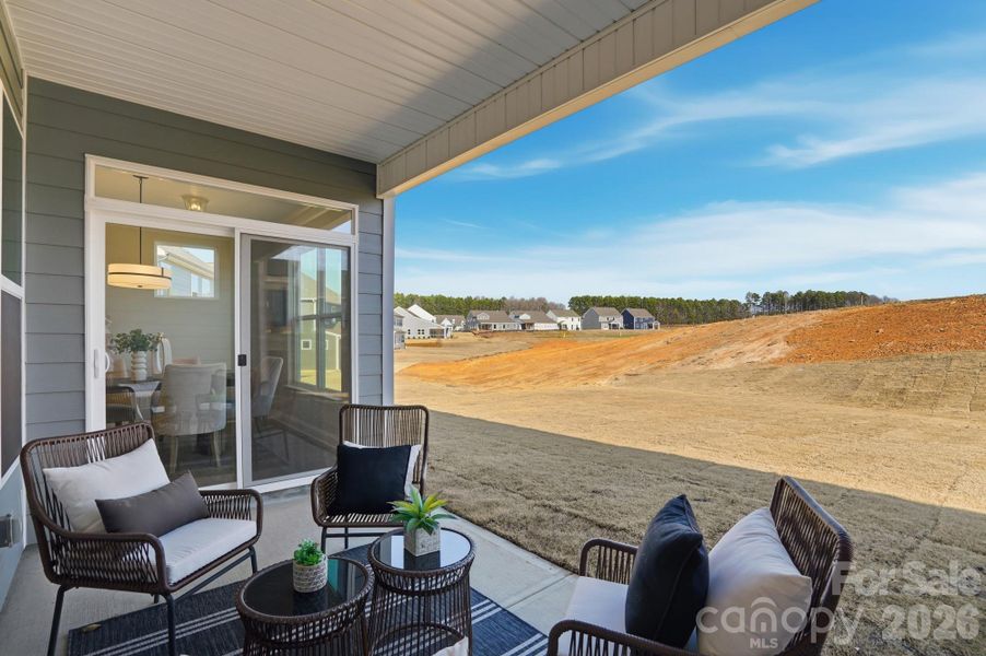Exterior details and patio area of a home in Carrington, Stanley (Image 26).