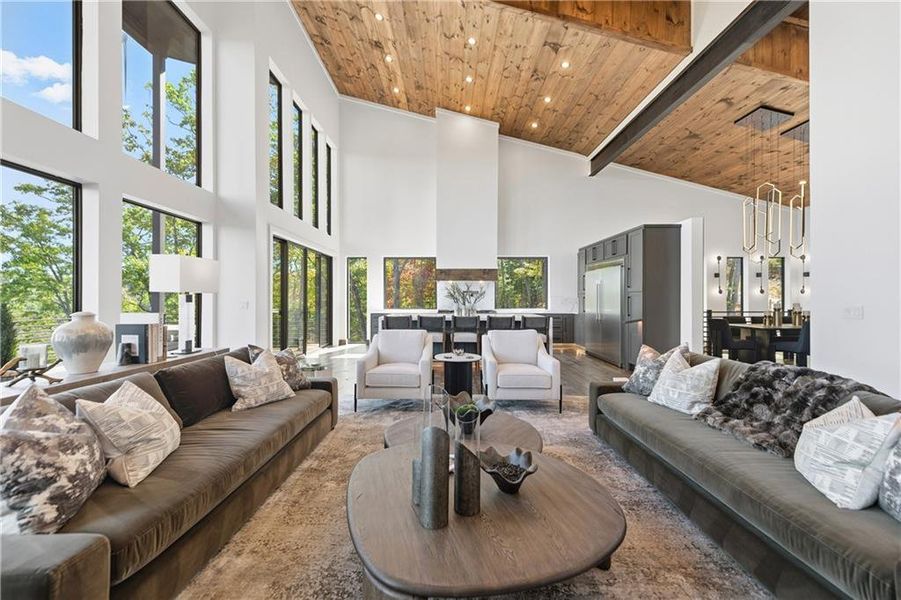 Furnished interior view inside a new home in , Blue Ridge (Image 17). Furnished interior view inside a new home in , Blue Ridge (Image 17).