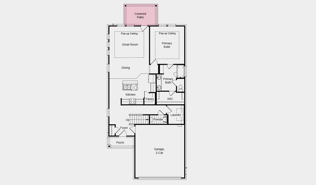 2D floor plan layout of this home in South Oak 40s, Lakewood Village, TX (Image 3). 2D floor plan layout of this home in South Oak 40s, Lakewood Village, TX (Image 3).