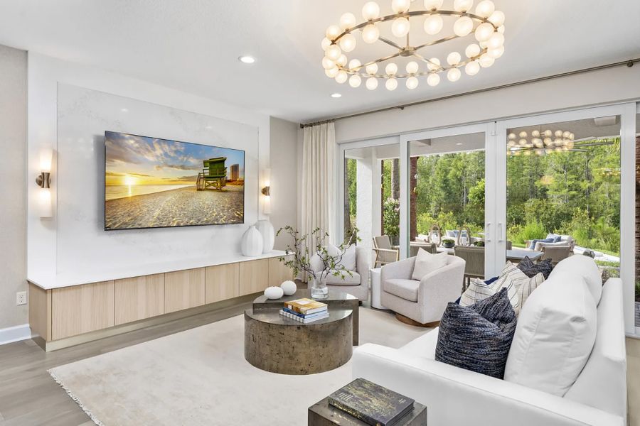 Representative furnished interior of a home built from the Orchid by GL Homes in Valencia Ridge (55+), Wesley Chapel (Image 9). Representative furnished interior of a home built from the Orchid by GL Homes in Valencia Ridge (55+), Wesley Chapel (Image 9).