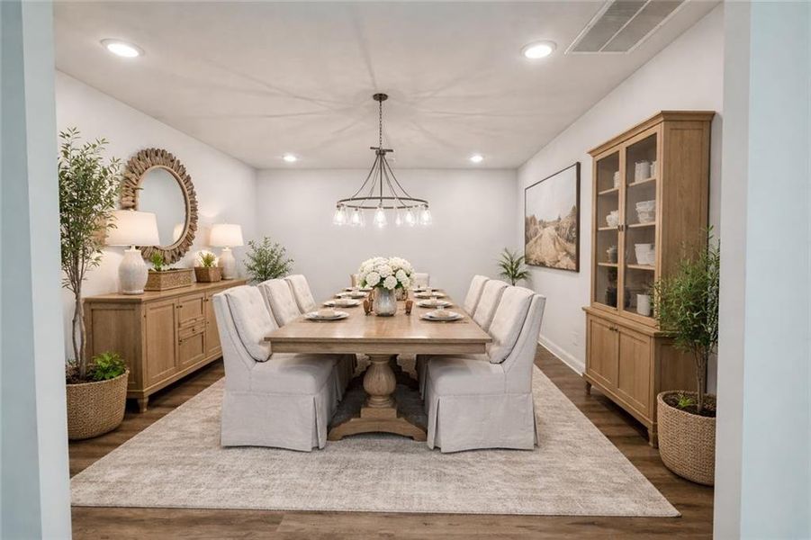 Furnished interior view inside a new home in , Haddock (Image 10).
