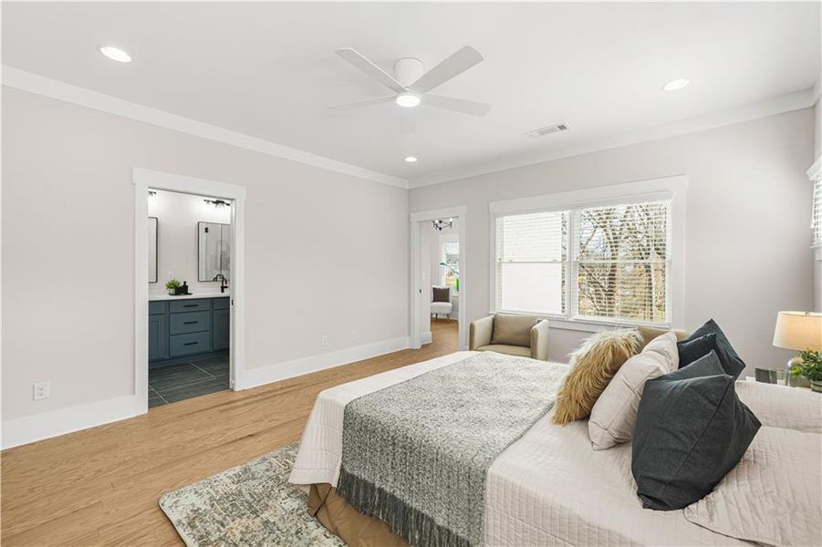 Furnished interior view inside a new home in , Atlanta (Image 22). Furnished interior view inside a new home in , Atlanta (Image 22).