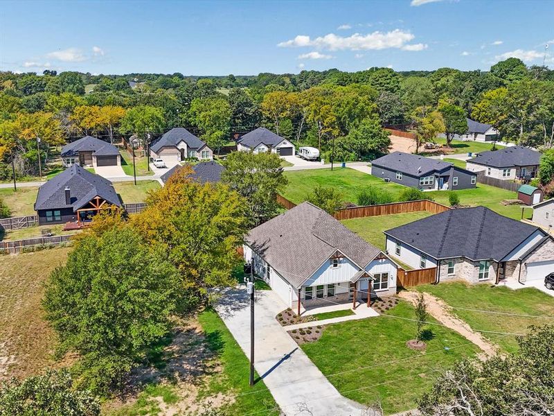 Aerial view of residential area Aerial view of residential area