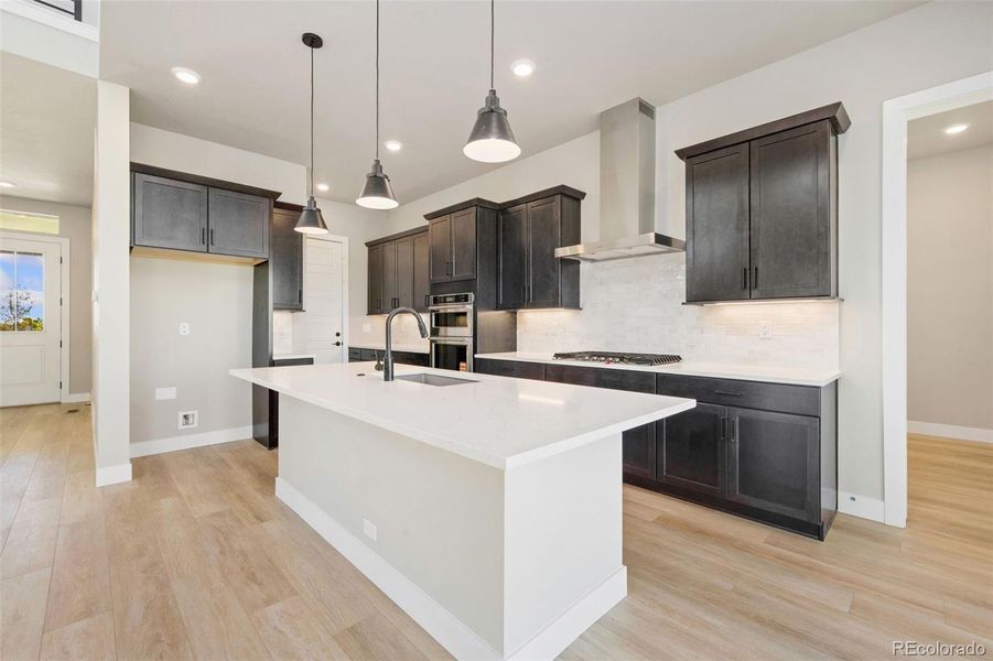 Furnished interior view inside a new home in Kitchel Lake at Serratoga Falls, Timnath (Image 3).