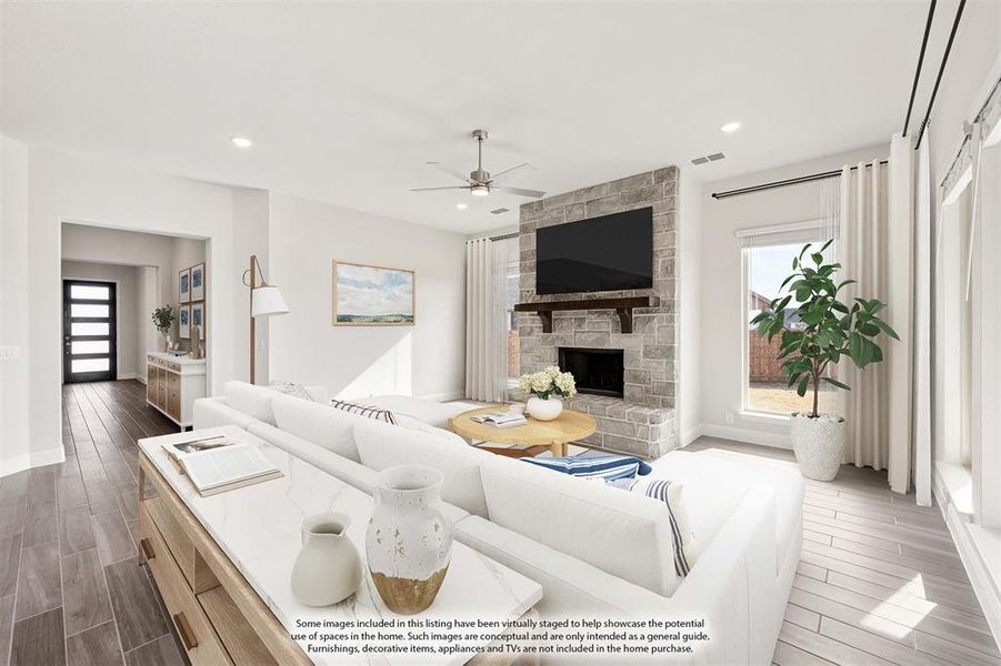 Furnished interior view inside a new home in Villages of Walnut Grove, Midlothian (Image 15).