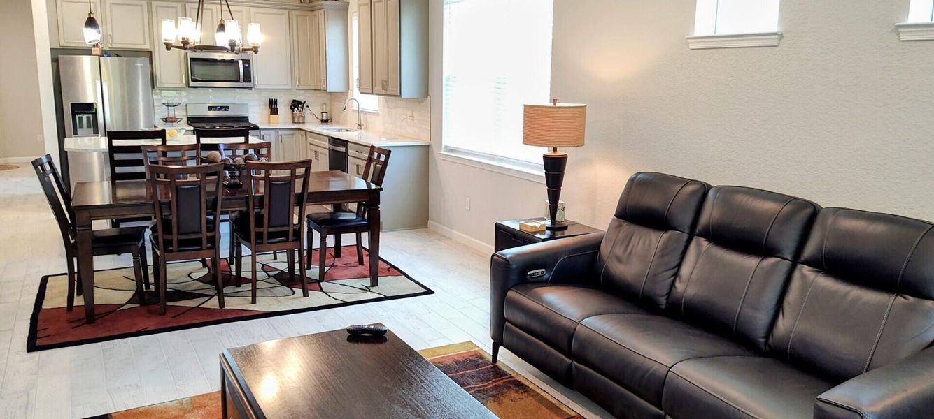 Furnished interior view inside a new home in Del Webb Tradition, Port St. Lucie (Image 13).