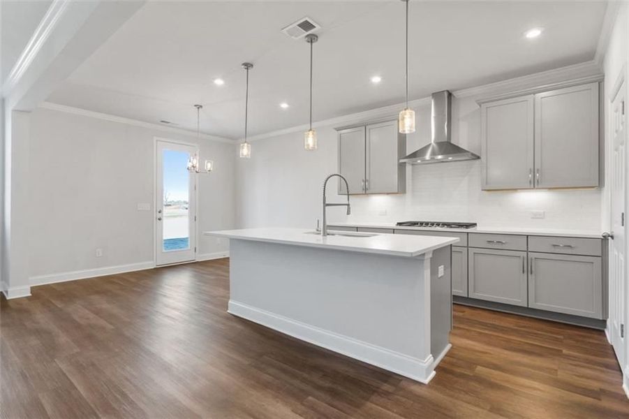 Furnished interior view inside a new home in Wehunt Meadows, Hoschton (Image 43).