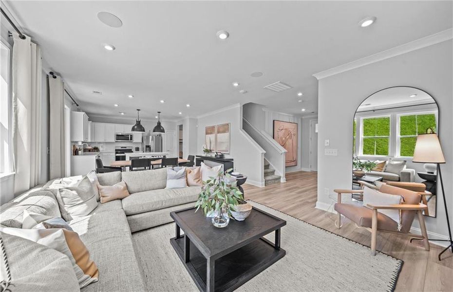 Furnished interior view inside a new home in Linden Grove, Powder Springs (Image 6).