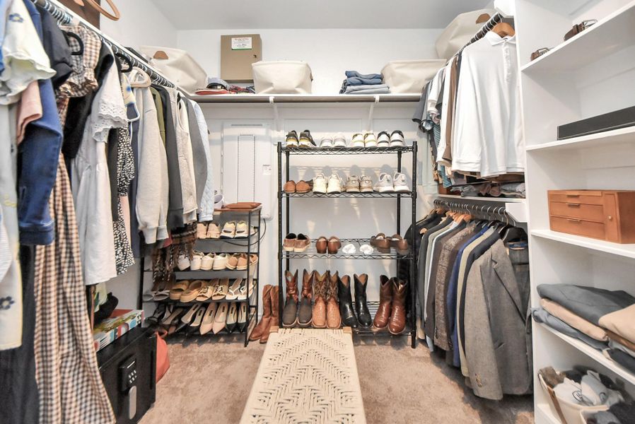 WOW check out the size of this huge walk-in closet located off of the primary bath room. Tons of space! WOW check out the size of this huge walk-in closet located off of the primary bath room. Tons of space!