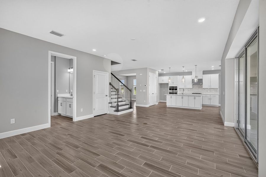 Spacious, unfurnished interior of a new home in Hammock at Two Rivers, Zephyrhills (Image 8). Spacious, unfurnished interior of a new home in Hammock at Two Rivers, Zephyrhills (Image 8).