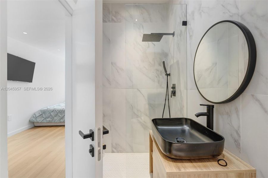 Furnished interior view inside a new home in , Miami (Image 23).
