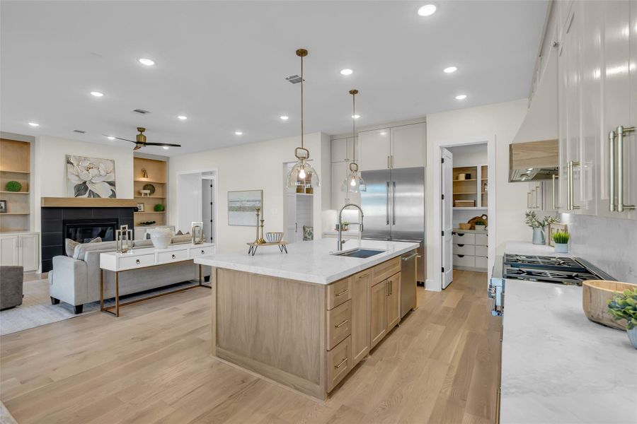 Furnished interior view inside a new home in , Houston (Image 10).