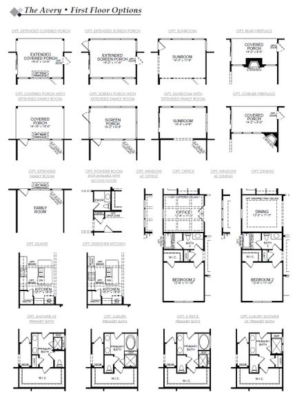 2D floor plan layout of this home in Founders Club, Moore, SC (Image 5).