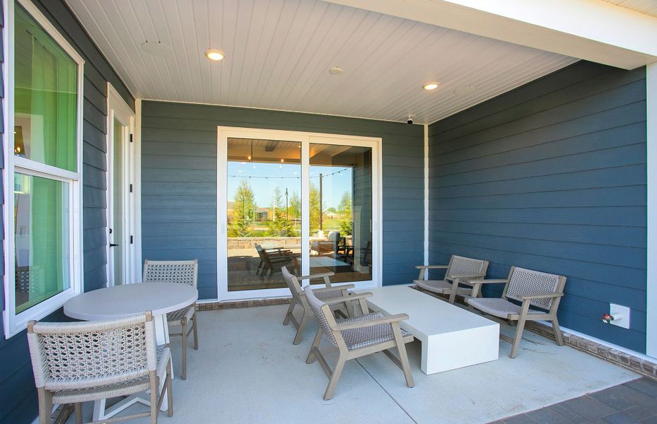 Palmary Patio in new homes for 55+ Active Adult community in Del Webb Barton Village