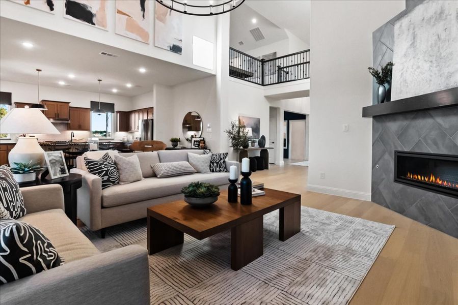 Representative furnished interior of a home built from the Westbury by Pacesetter Homes in Creekview Meadows, Pilot Point (Image 6).