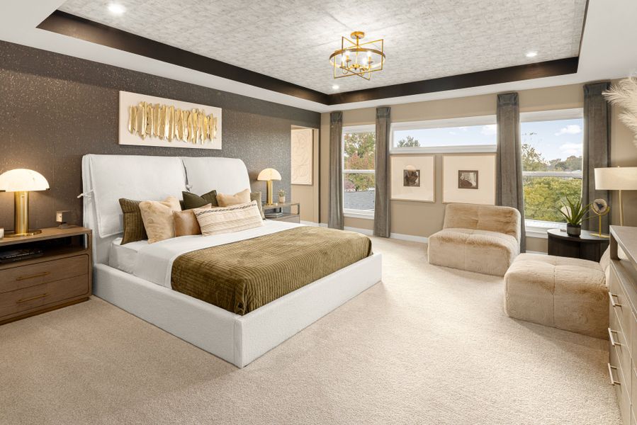 Representative furnished interior of a home built from the Pearson by Fischer Homes in Woodberry, Canton (Image 16).