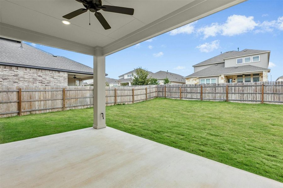 Exterior details and patio area of a home in University Heights, Round Rock (Image 20). Exterior details and patio area of a home in University Heights, Round Rock (Image 20).