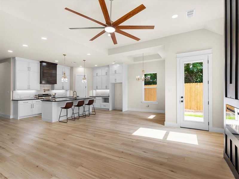 Furnished interior view inside a new home in , Fort Worth (Image 8).