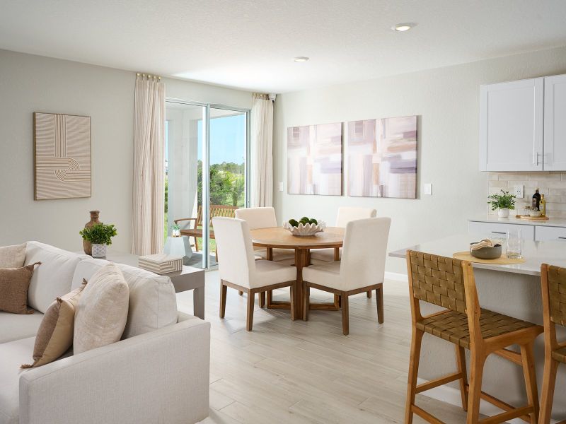 Furnished interior view inside a new home in Meritage Homes at Terra Lago - Classic Series, Indiantown (Image 5).