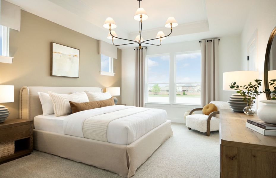 Furnished interior view inside a new home in Northpoint at Old Settlers, Round Rock (Image 5).