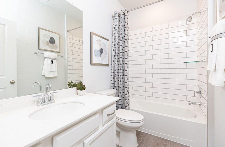 Furnished interior view inside a new home in Bridgeland: Signature Collection, Cypress (Image 8).