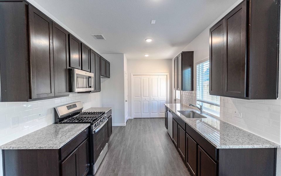 Furnished interior view inside a new home in Paramount, Kyle (Image 4). Furnished interior view inside a new home in Paramount, Kyle (Image 4).