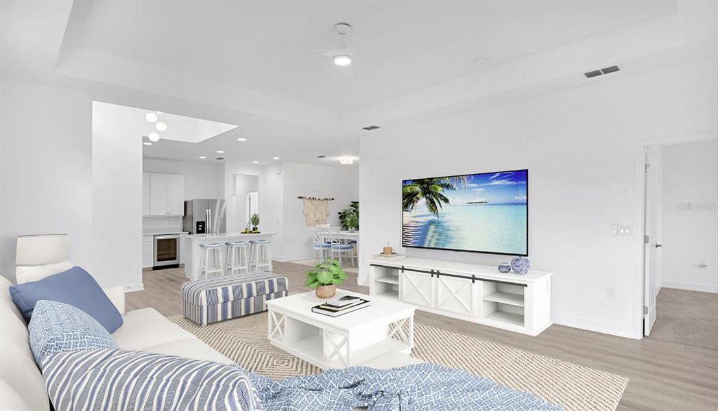 Furnished interior view inside a new home in , Daytona Beach (Image 8). Furnished interior view inside a new home in , Daytona Beach (Image 8).