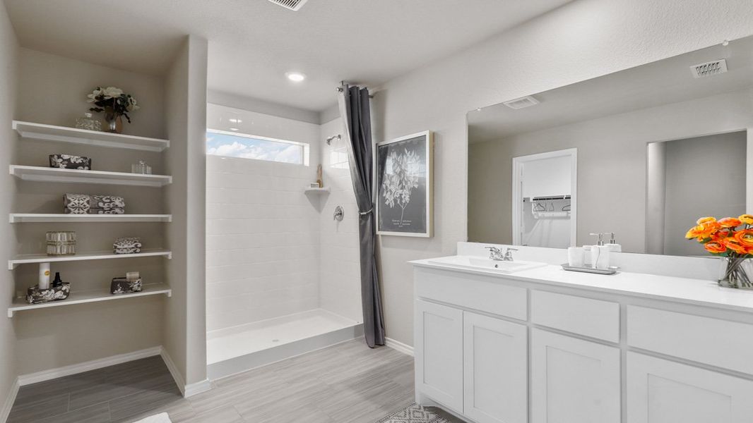 Furnished interior view inside a new home in Rosewood at Beltmill, Fort Worth (Image 25).