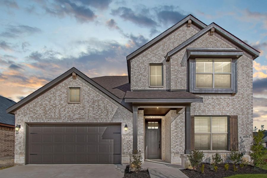 Representative exterior photo of a completed home built from the Concept 2440 by Landsea Homes in Chisholm Hills, Cleburne, TX (Image 36).