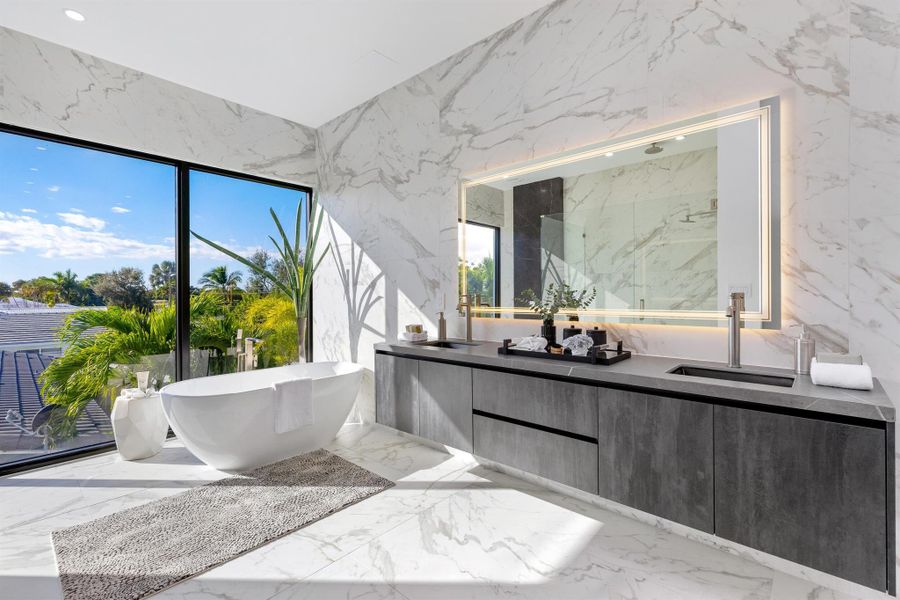 Furnished interior view inside a new home in , Boca Raton (Image 12).