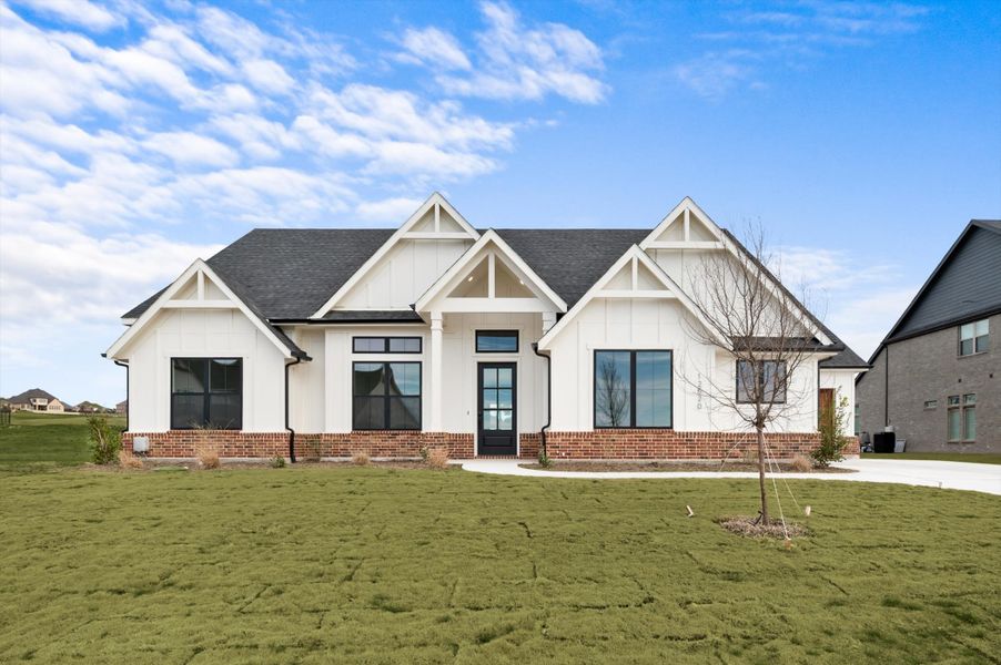 Representative exterior photo of a completed home built from the Carson by Our Country Homes in Highland Oaks, Boyd, TX (Image 6).