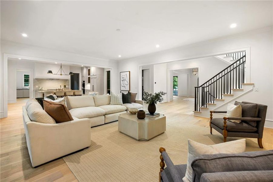 Furnished interior view inside a new home in , Atlanta (Image 49).
