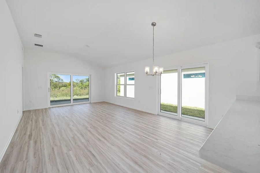 Representative unfurnished interior of a home built from the Charlotte by The Villages in The Villages/Courtyard Villas, The Villages (Image 11). Representative unfurnished interior of a home built from the Charlotte by The Villages in The Villages/Courtyard Villas, The Villages (Image 11).