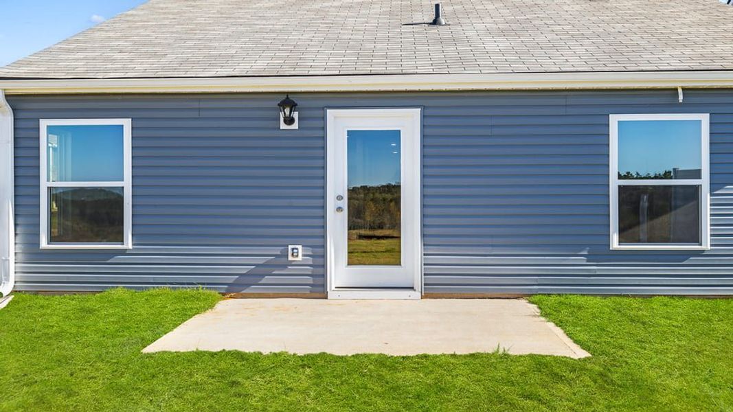 Exterior details and patio area of a home in Harper Ridge, Roebuck (Image 17). Exterior details and patio area of a home in Harper Ridge, Roebuck (Image 17).