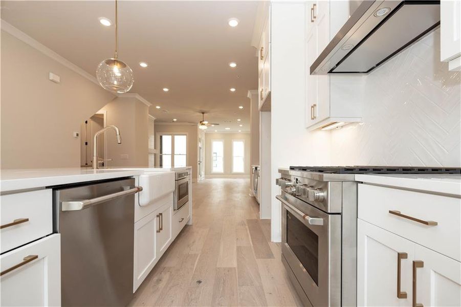 Furnished interior view inside a new home in Townes 333, Peachtree Corners (Image 8).