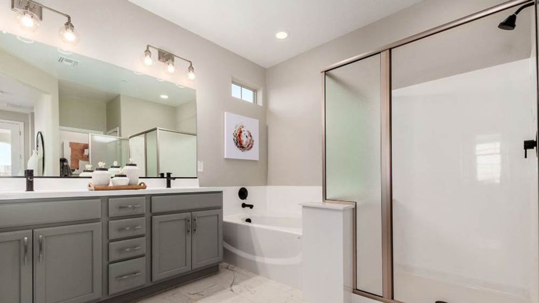 Representative furnished interior of a home built from the Champlain by Taylor Morrison in Mystic Discovery Collection, Peoria (Image 73). Representative furnished interior of a home built from the Champlain by Taylor Morrison in Mystic Discovery Collection, Peoria (Image 73).